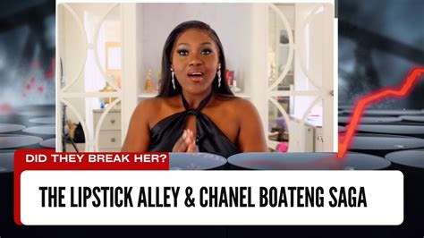 chanel boateng lipstick alley|chanel boateng tik tok.